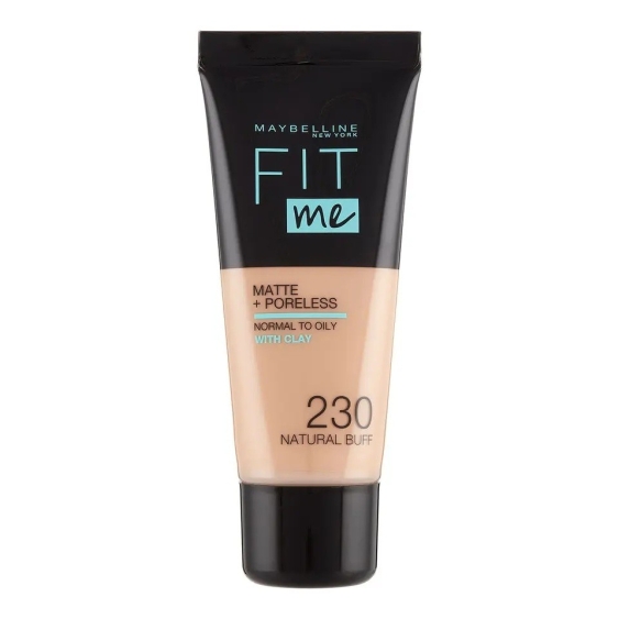 Maybelline Fit Me Matt + Poreless Fondotinta Liquido - 230 Natural Buff