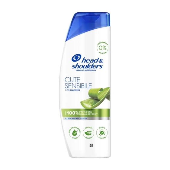 Head & Shoulders Shampoo Antiforfora Cute Sensibile con Aloe Vera 250 ml