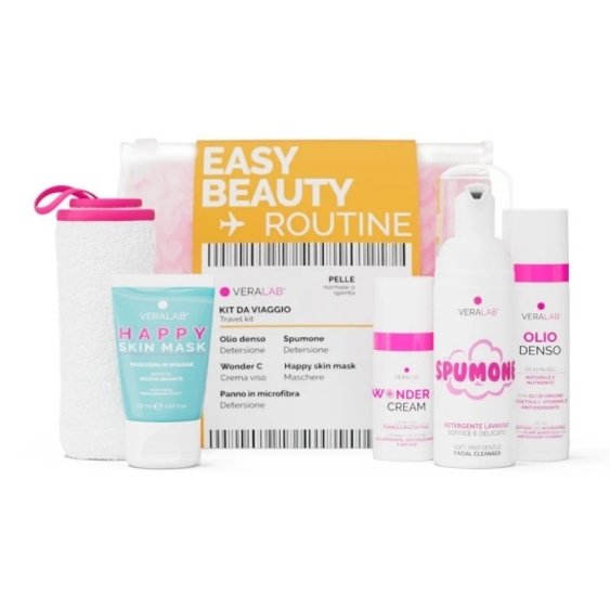 Veralab Easy Beauty Routine Kit Da Viaggio - Pelle Normale O Spenta