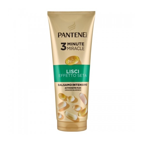 Pantene Pro-V 3 Minute Miracle Lisci Effetto Seta Balsamo Intensivo 220 Ml
