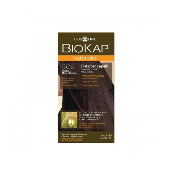 Bios Line Biokap Nutricolor Tinta Per Capelli N. 5.06 Castano Noce Moscata