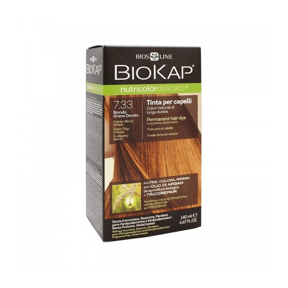 Bios Line Biokap Nutricolor Delicato+ Tinta Per Capelli N.7.33 Biondo Grano Dorato