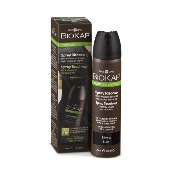 Bios Line Biokap Nutricolor Delicato Spray Ritocco Nero 75 Ml