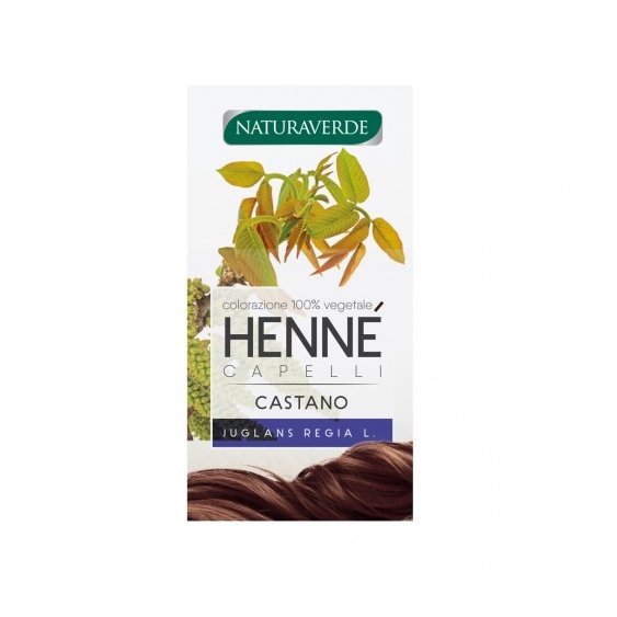 Naturaverde Henne Colorazione Capelli Castano 100 G