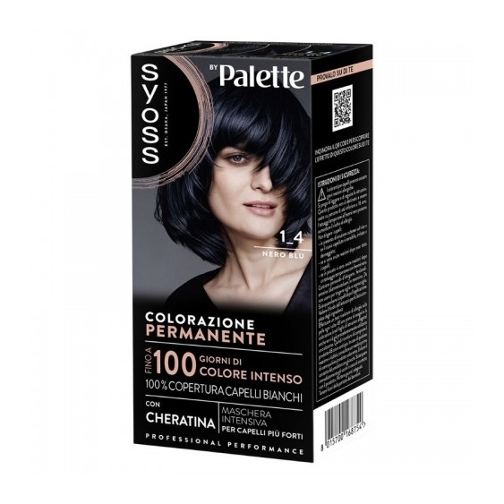 Palette Syoss Colorazione Permanente 1-4 Nero Blu