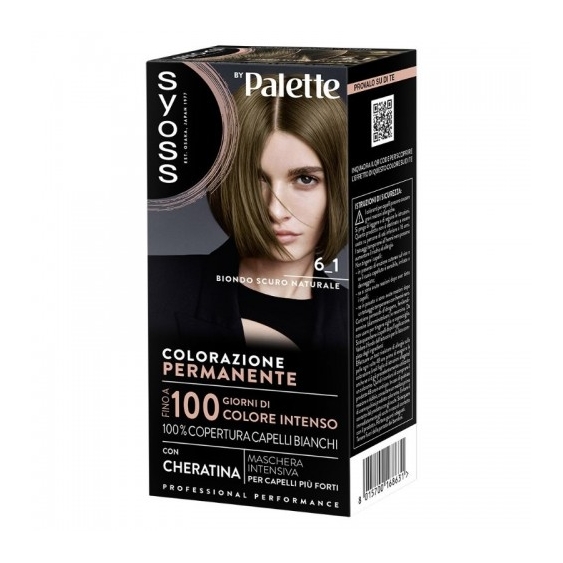 Palette Syoss Colorazione Permanente 6-1 Biondo Scuro Naturale