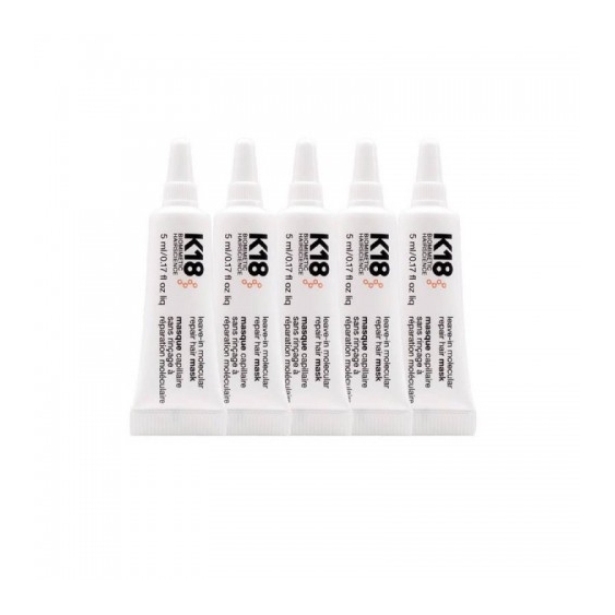 K18 Molecular Repair Hair Mask Maschera Riparatrice Senza Risciacquo 5x5 Ml