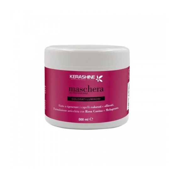Kerashine Capelli Colorati Luminosi Maschera Rigenerante 500 Ml