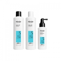 Nioxin System 3 Kit Cofanetto Volumizzante Shampoo 300 Ml + Balsamo 300 Ml + Trattamento 100 Ml