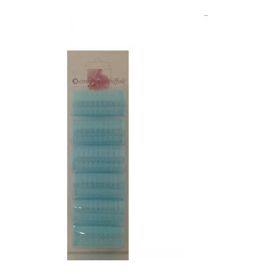 Biffoli 6 Bigodini Per Capelli Adesivi In Velcro Da 28mm