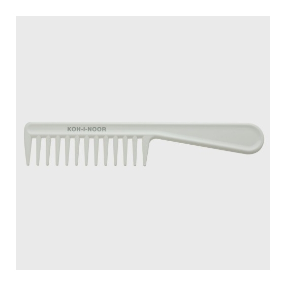 Koh-I-Noor Professionale Pettine Radone Con Manico Bianco