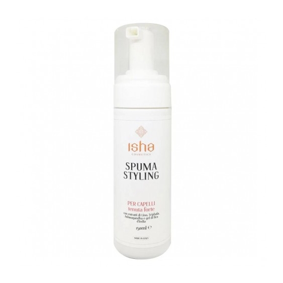 Isha Mousse Styling Ai Semi Di Lino A Tenuta Forte 150 Ml
