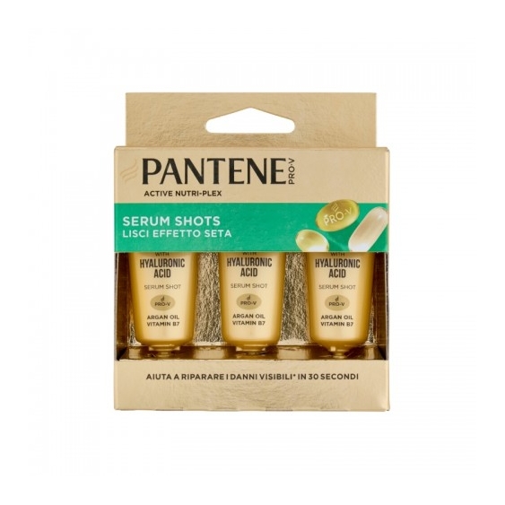 Pantene Pro-V Sos Shots Lisci Effetto Seta Trattamento Rigenerante 3 Da 15 Ml