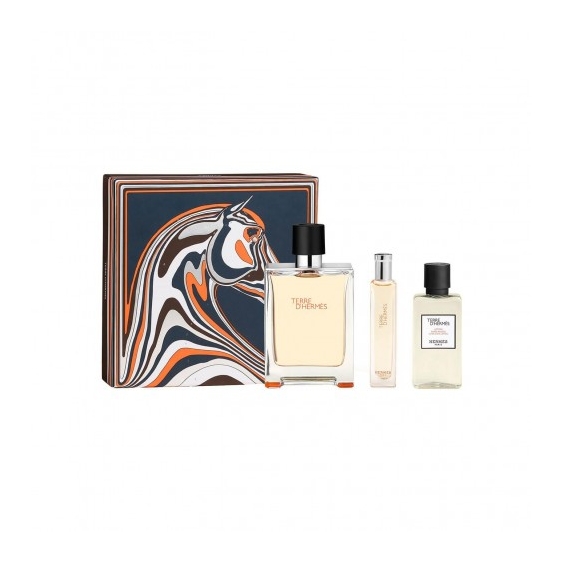 Hermes Cofanetto Terre D'Hermès Eau De Toilette 100 Mk + EdT 15 Ml + Lozione Dopobarba 40 Ml