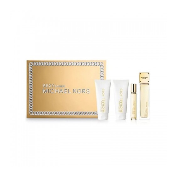 Michael Kors Cofanetto Sexy Amber EdP 100+10Ml+Body Lotion 100Ml+Shower Gel 100Ml
