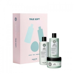 Maria Nila True Soft Shampoo 350 Ml + Balsamo 300 Ml + Maschera 250 Ml Cofanetto
