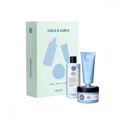 Maria Nila Coils & Curls Shampoo 350ml + Maschera 250ml + Crema Leave-In 100ml Cofanetto