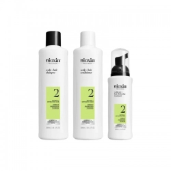 Nioxin System 2 Kit Cofanetto Volumizzante Shampoo 300 Ml + Balsamo 300 Ml + Trattamento 100 Ml