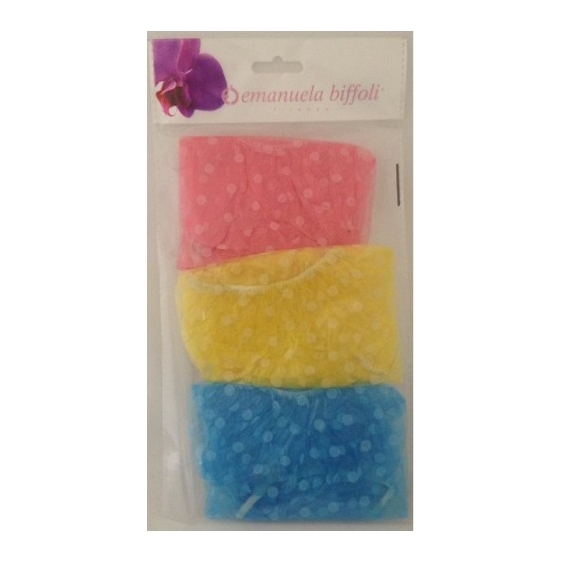 Biffoli Cuffia Per Doccia Set Da 3 Cuffie Colori Assortiti