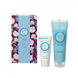 Perlier Cofanetto Muschio Bianco Doccia Crema 250 Ml & Crema Mani 100 Ml