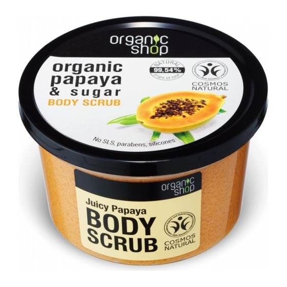 Organic Shop Papaya E Zucchero Scrub Corpo Rinnovatore 250 Ml