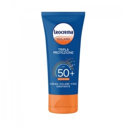 Leocrema Tripla Protezione SPF50+ Crema Solare Viso Idratante 50 Ml