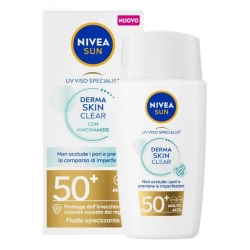 Nivea Sun Viso Derma Skin Clear FP50+ Protezione Solare Viso 40 Ml