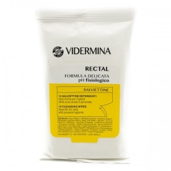 Vidermina Rectal Formula Delicata PH Fisiologico 15 Salviette Detergenti