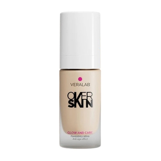 Veralab Overskin Glow And Care Fondotinta Attivo - 01 Porcelain
