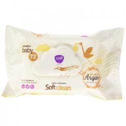 Clendy Soft Clean 72 Salviettine Baby All'Olio Di Argan