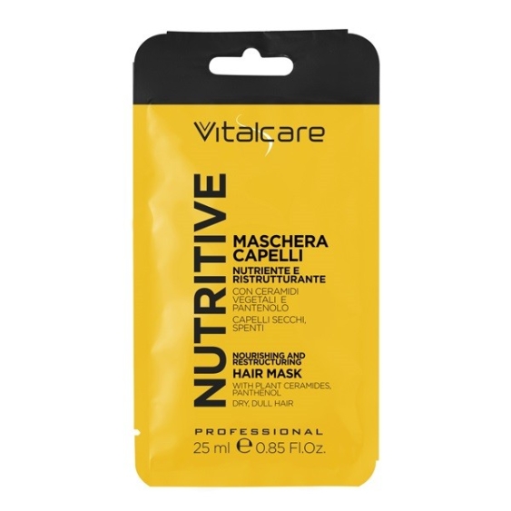 Vitalcare Nutritive Maschera Capelli Secchi e Sfibrati Monodose 25ML