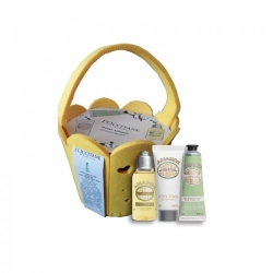 L'Occitane Cofanetto Amande Basket Crema Mani 30ml + Olio Doccia 35ml + Crema Corpo 20ml