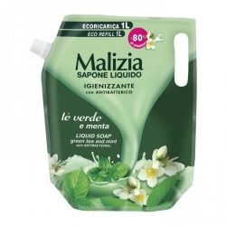 Malizia Tè Verde E Menta Ecoricarica Sapone Igienizzante 1 L