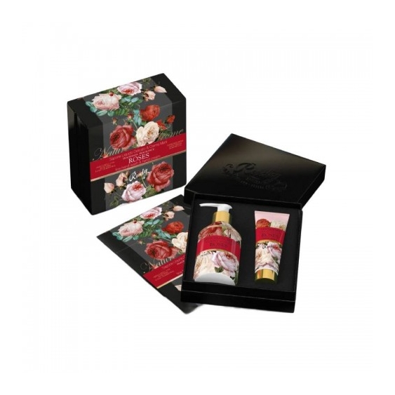 Rudy Set Regalo Nature & Arome Roses Sapone Liquido Delicato 250 Ml + Crema Mani 100 Ml