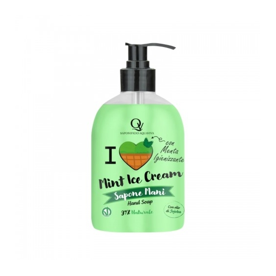 Saponificio Aquaviva Gelato Alla Menta Sapone Liquido Mani 500 Ml