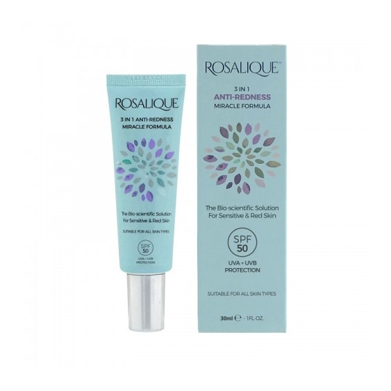 Rosalique 3 In 1 Anti-Redness SPF50 Miracle Formula Crema Viso Anti-Rossore 30 Ml