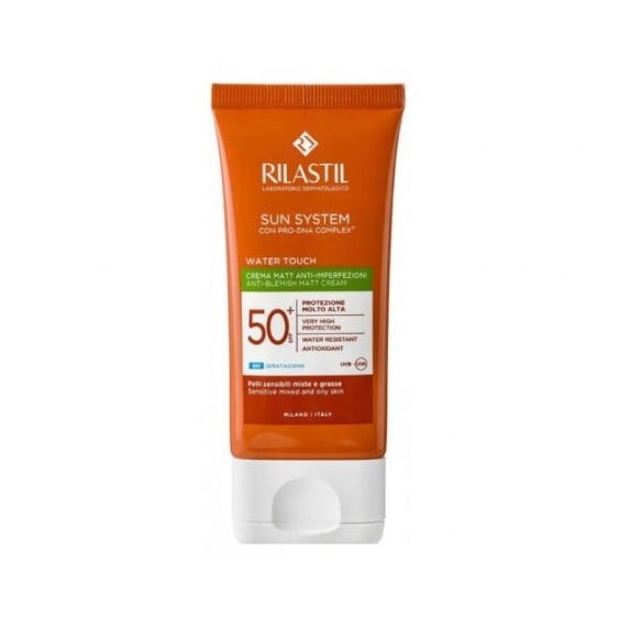 Rilastil Sun System Water Touch SPF50+ Crema Matt Anti-Imperfezioni Colorata 50 Ml