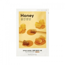 Missha Airy Fit Sheet Mask Honey Maschera Viso Illuminante E Nutriente