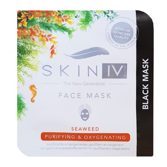 Skin Iv Maschera Viso Purificante Al Carbone Di Bambù