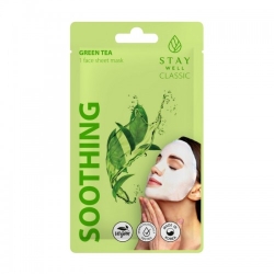 Stay Well Classic Soothing Green Tea Maschera Viso Lenitiva