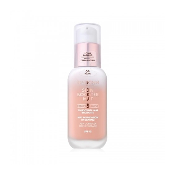 Deborah Skin Booster Mat SPF15 Fondotinta Mat Idratante N. 04 Warm