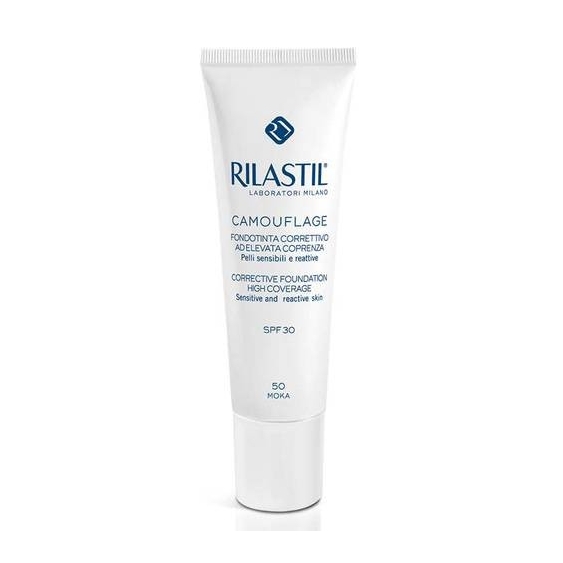 Rilastil Camouflage Fondotinta Correttivo Ad Elevata Coprenza SPF30 N.50 Moka 30 Ml
