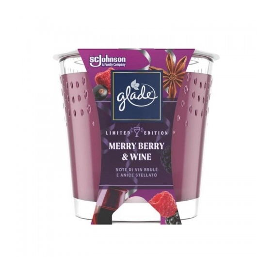 Glade Merry Berry & Wine Limited Edition Candela Profumata