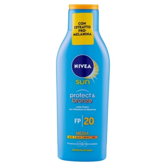 Nivea Sun Protect & Bronze Latte Solare SPF20 200 ml