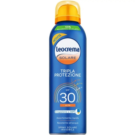 Leocrema Spray Solare Invisibile Tripla Protezione SPF30 150 ml