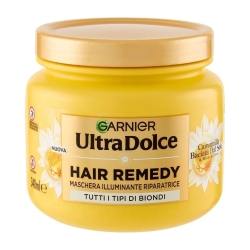 Garnier Ultra Dolce Hair Remedy Maschera Illuminante Riparatrice Camomilla e Miele 340 ml