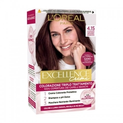 L'Oreal Paris Excellence Creme Trattamento Colorante Per Capelli N.4.15 Castano Mogano Ghiaccio