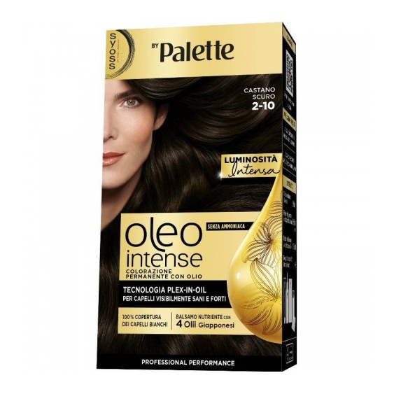 Palette Syoss Oleo Intense Colorazione Permanente N. 2-10 Castano Scuro