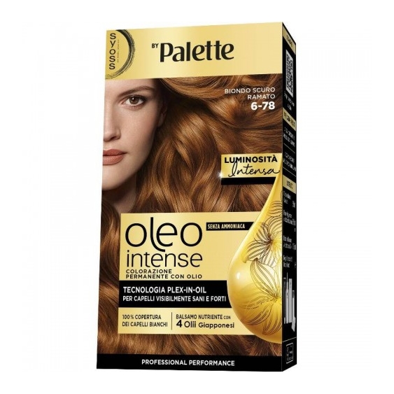 Palette Syoss Oleo Intense Colorazione Permanente N. 6-78 Biondo Scuro Ramato
