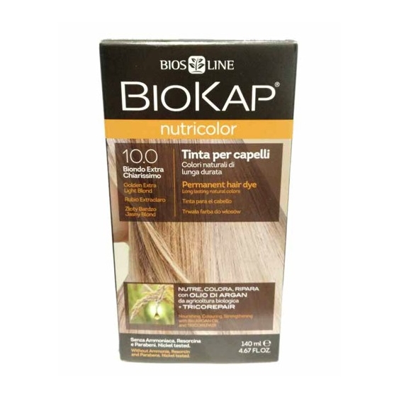 Bios Line Biokap Nutricolor Tinta Per Capelli N.10,0 Biondo Extra Chiarissimo